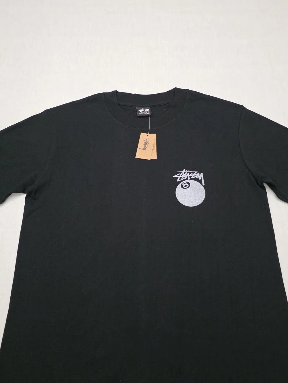 8 Ball Pigment Dyed Black Shirt Size Medium - Picture 2 of 4